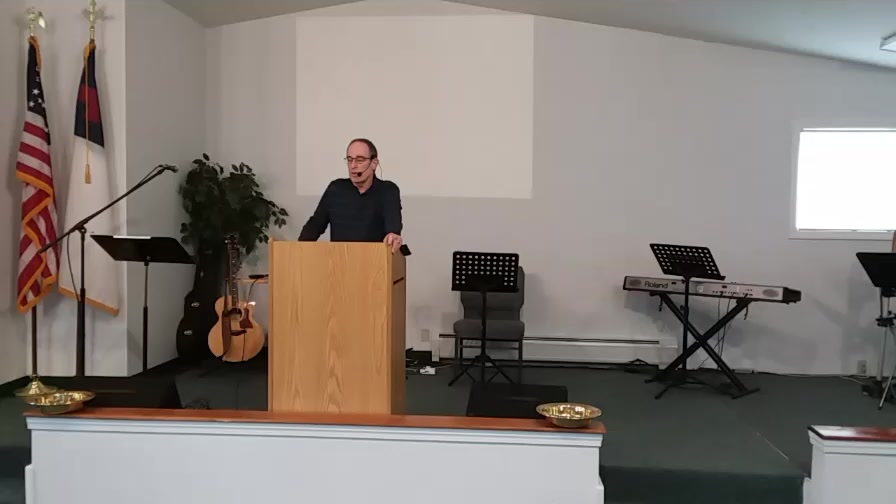 Pastor Shane preaching